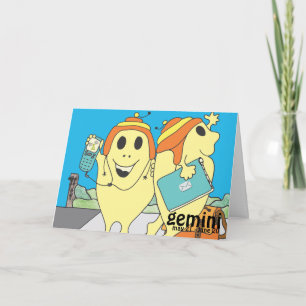 Gemini Birthday Card