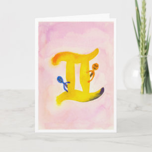 Gemini Birthday Card