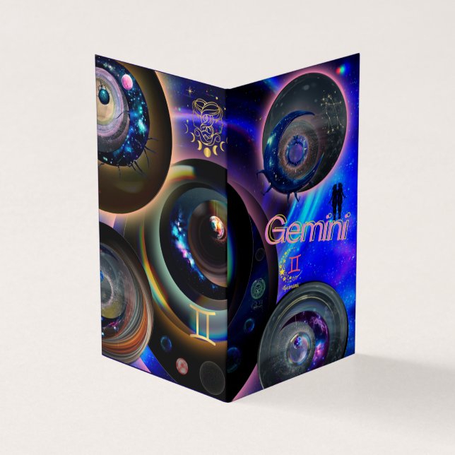 Gemini Birthday Card (Outside)
