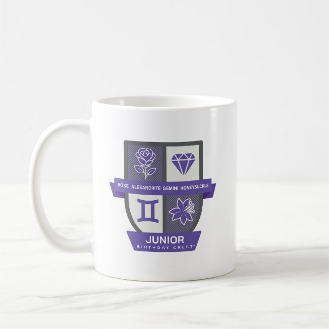Gemini Birthday Crest™ for June 1-21 Mug (Left)