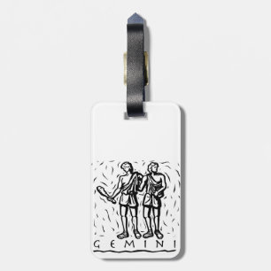 Gemini Birthday Year Astrological Zodiac Sign Luggage Tag