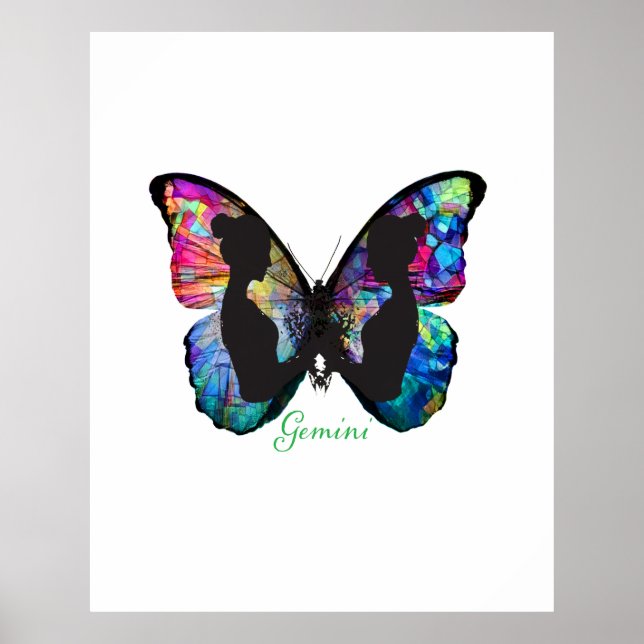 GEMINI - BUTTERFLY &TWINS POSTER (Front)