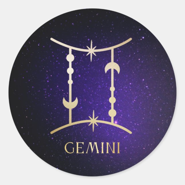 Gemini Classic Round Sticker (Front)