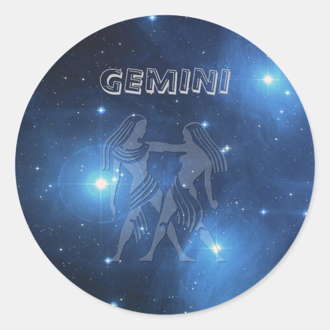 Gemini Classic Round Sticker (Front)