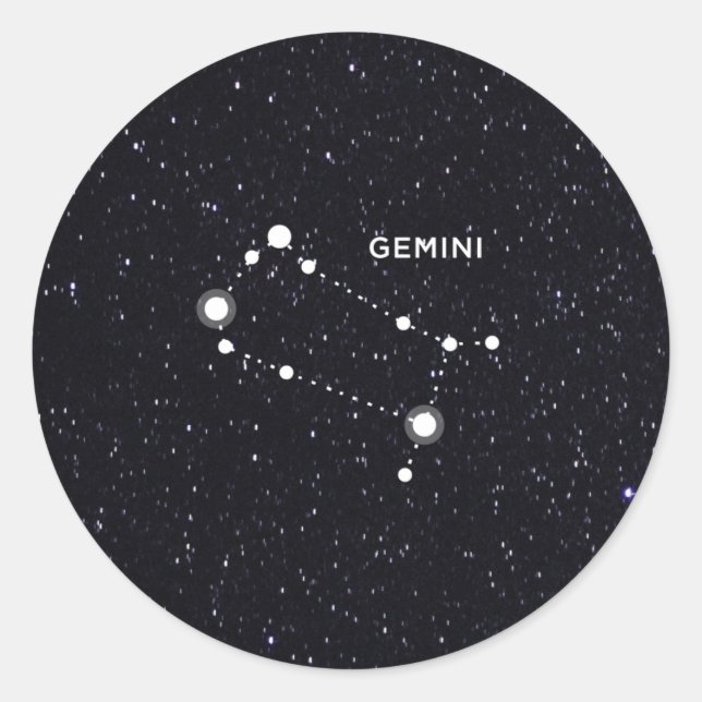 Gemini Classic Round Sticker (Front)