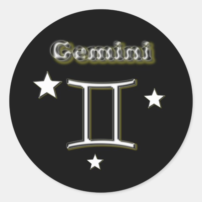 Gemini Classic Round Sticker (Front)