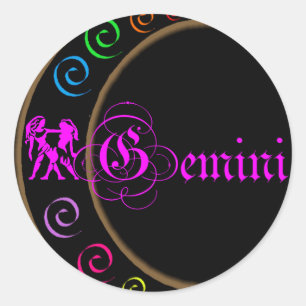 Gemini Classic Round Sticker