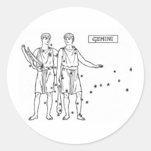 Gemini Classic Round Sticker