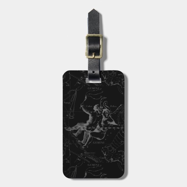 Gemini Constellation by Hevelius 1690 Luggage Tag (Front Vertical)