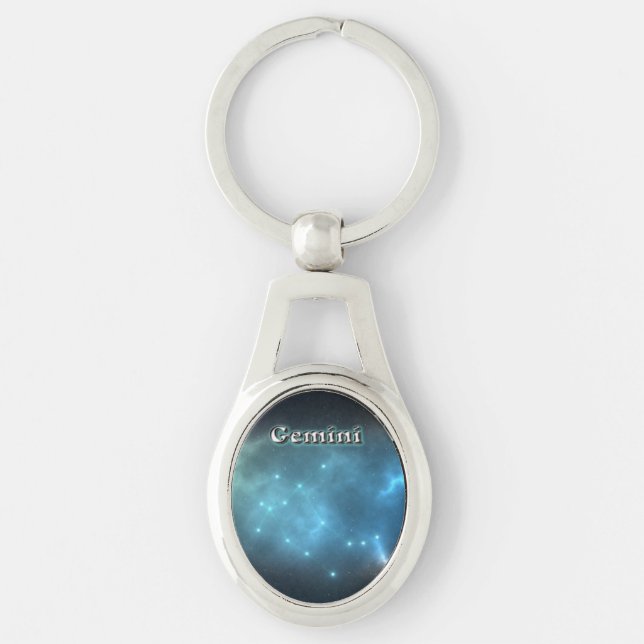 Gemini constellation key ring (Front)