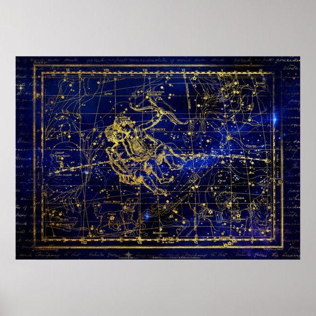 gemini constellation poster (Front)