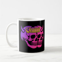 Gemini Devil Skull Gothic Zodiac Astrology
