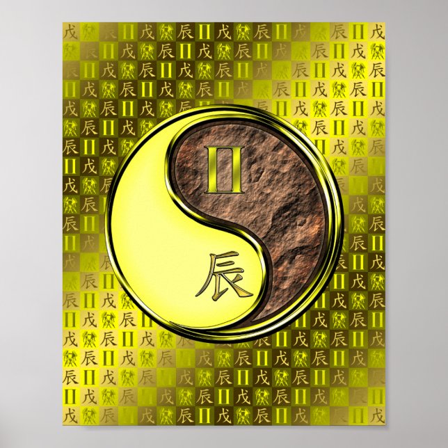 Gemini & Earth Dragon Poster (Front)