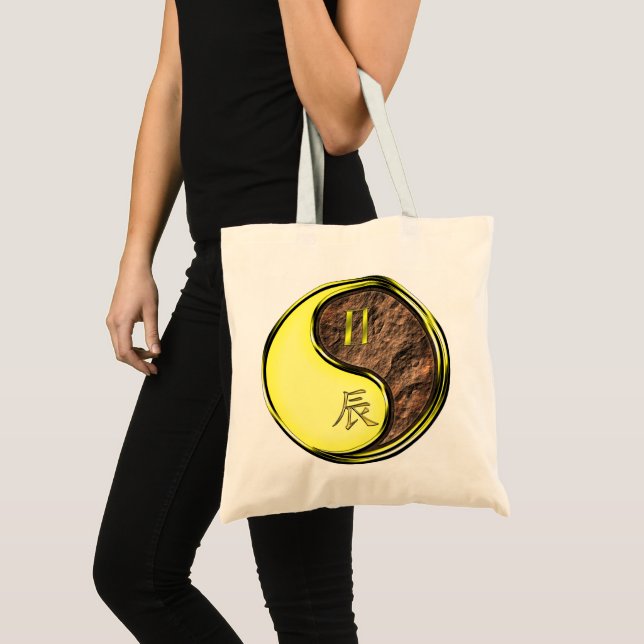 Gemini & Earth Dragon Tote Bag (Front (Product))