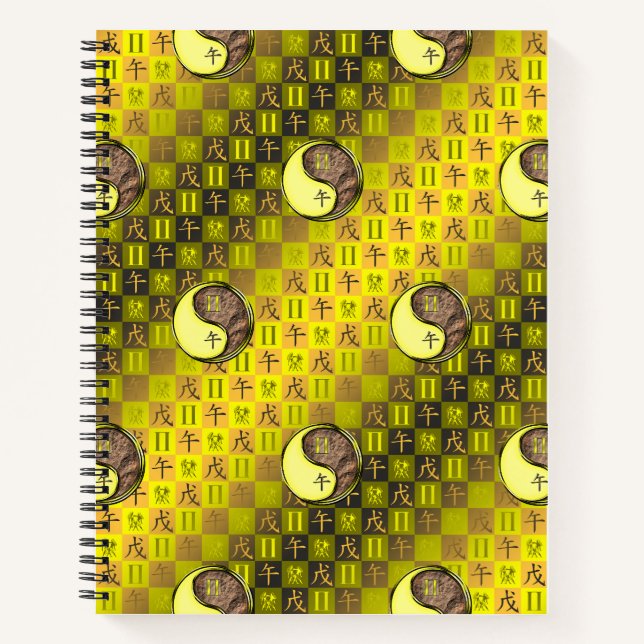 Gemini & Earth Horse Notebook (Front)