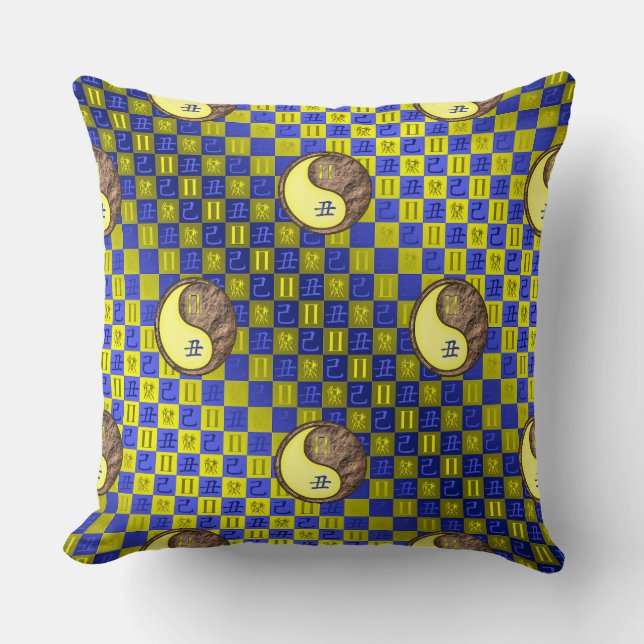 Gemini & Earth Ox Cushion (Front)