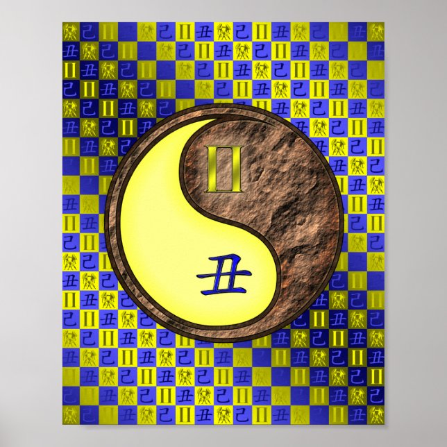 Gemini & Earth Ox Poster (Front)