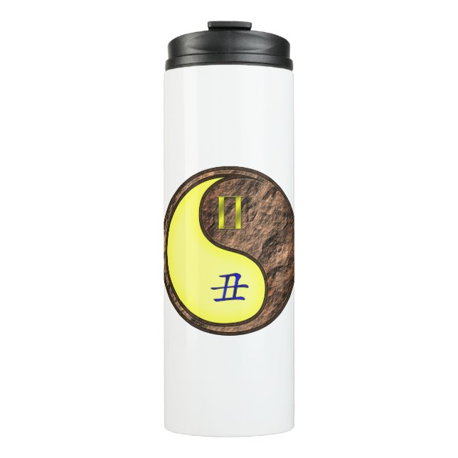 Gemini & Earth Ox Thermal Tumbler (Front)