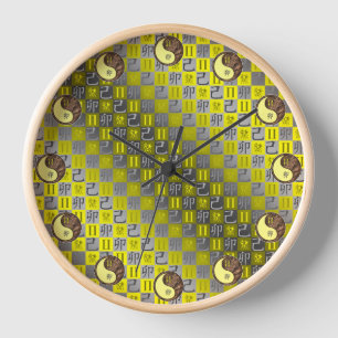 Gemini & Earth Rabbit Clock