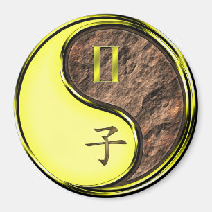 Gemini & Earth Rat Magnet