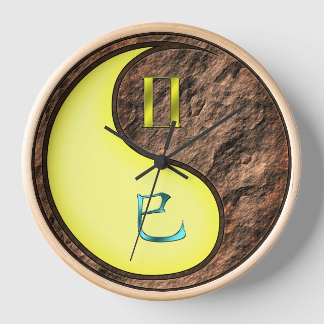 Gemini & Earth Snake Clock (Front)