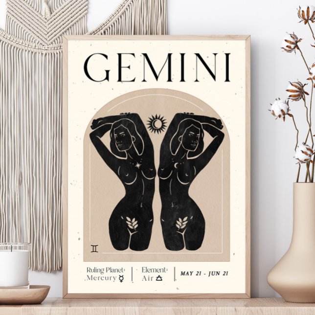 Gemini Feminine Zodiac Poster (Creator Uploaded)