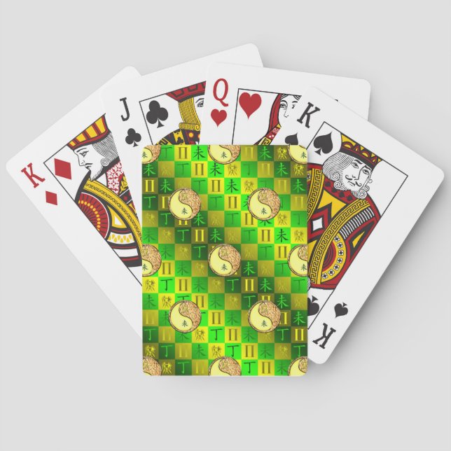 Gemini & Fire Goat Playing Cards (Back)