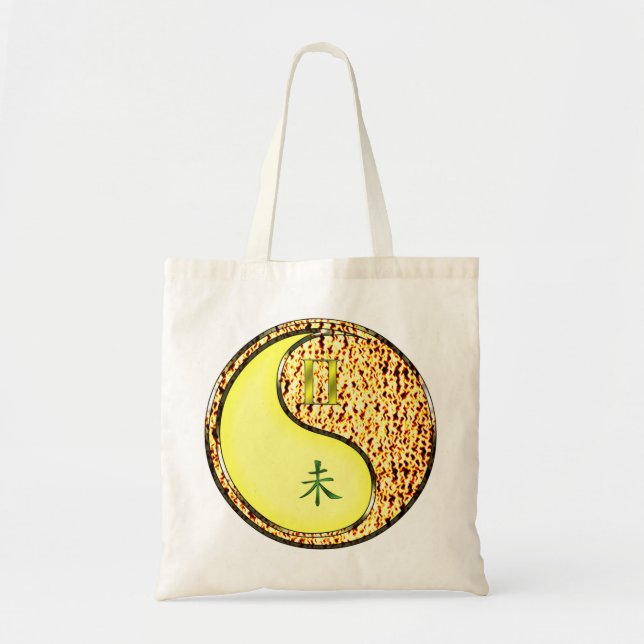 Gemini & Fire Goat Tote Bag (Front)