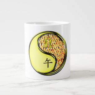 Gemini & Fire Horse Large Coffee Mug