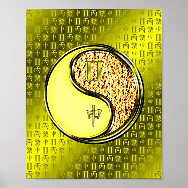 Gemini & Fire Monkey Poster (Front)