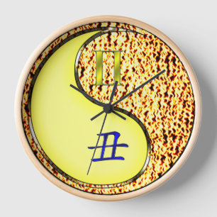 Gemini & Fire Ox Clock