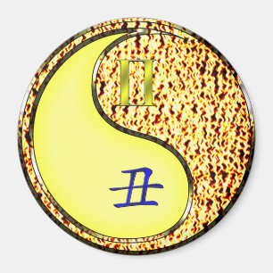 Gemini & Fire Ox Magnet