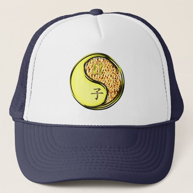 Gemini & Fire Rat Trucker Hat (Front)