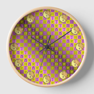 Gemini & Fire Rooster Clock