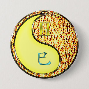 Gemini & Fire Snake 7.5 Cm Round Badge