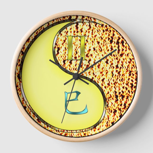 Gemini & Fire Snake Clock (Front)