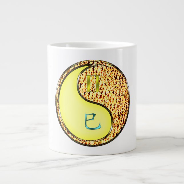 Gemini & Fire Snake Large Coffee Mug (Front)