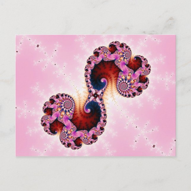 Gemini Fractal Art Postcard (Front)