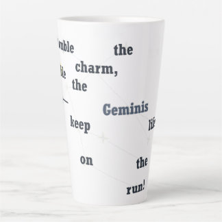 Gemini Fun & Inspiring Design Daily Use Custom Gif Latte Mug