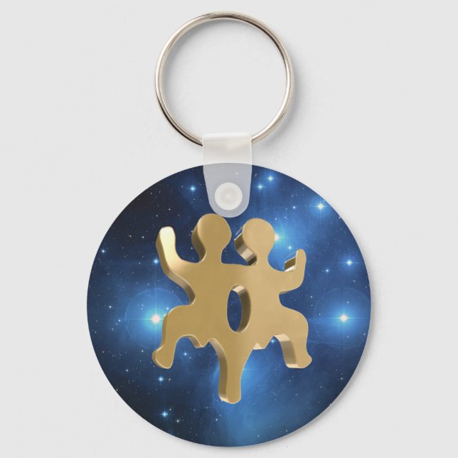 Gemini, Gemelli Key Ring (Front)