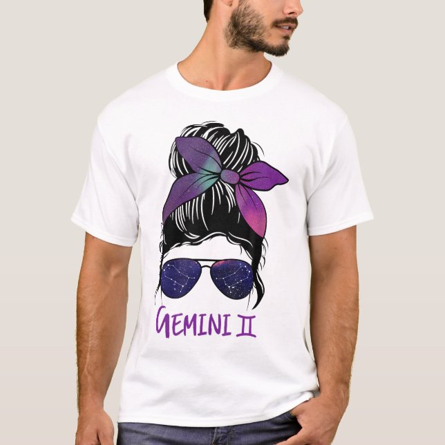 Gemini Girl Birthday Gemini woman Zodiac T-Shirt (Front)