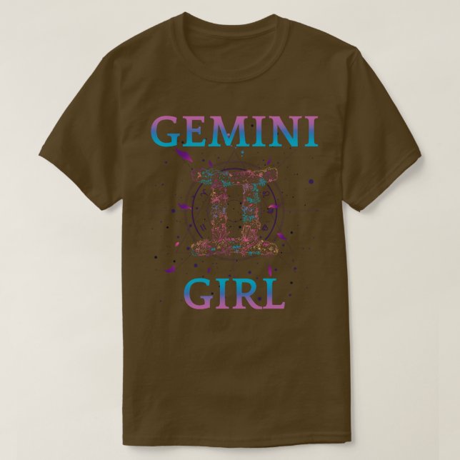 Gemini Girl I Born In May June T-Shirt (Design Front)