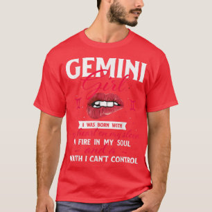 Gemini Girl Zodiac Sign Horoscope Lover Astrology T-Shirt