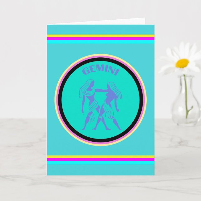 Gemini Greeting Card (Small Plant)