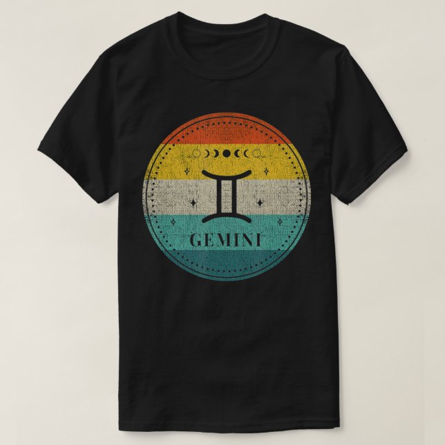 Gemini Horoscope Gemini  May June Birthday Gemini  T-Shirt (Design Front)