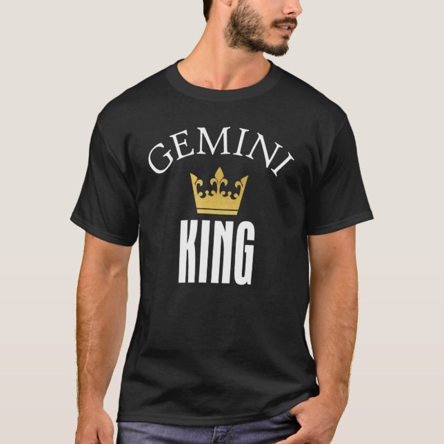 Gemini King Zodiac Sign_1 T-Shirt (Front)