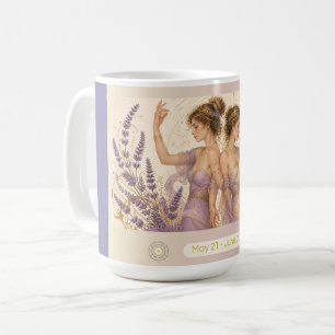 Gemini Lavender Art Nouveau Mug