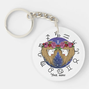 Gemini & Libra Acrylic Keychain