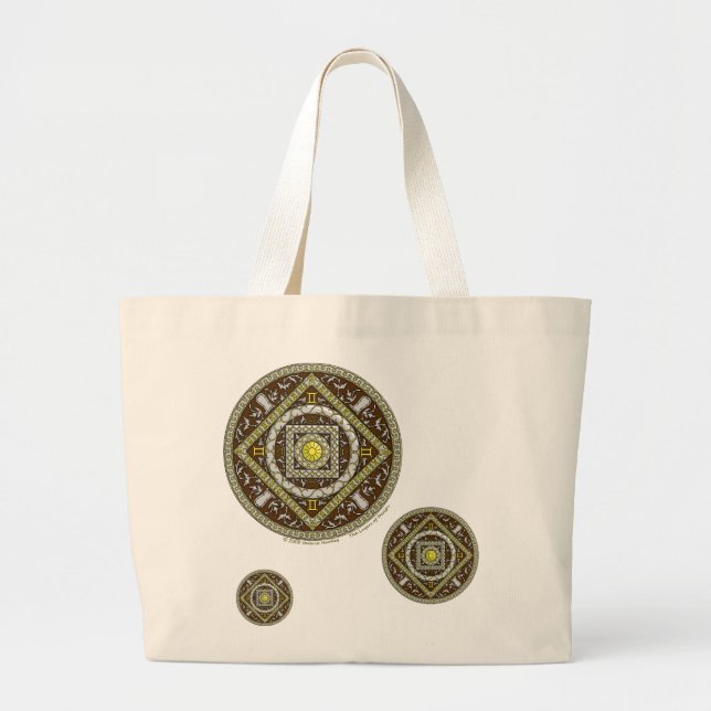 Gemini Mandala Tote Bag (Front)