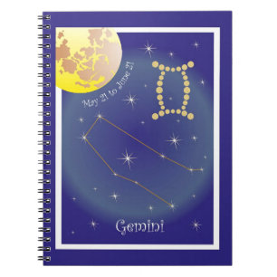 Gemini May 21 to June 21 Notizheft Spiral Notebook